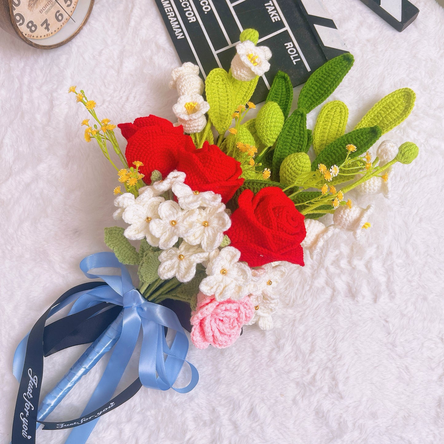 鉤針編織花卉手持婚禮捧花——可客製化個性化的新娘用環保婚禮攝影及匠人風格慶典裝飾