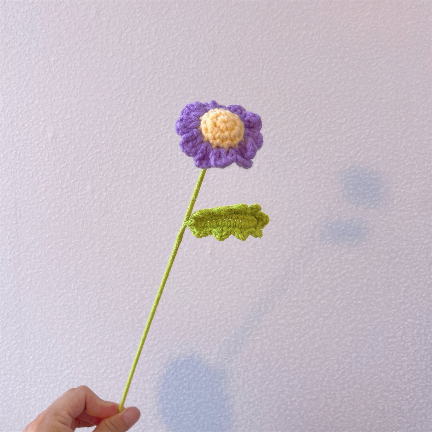 Handmade Crochet Lily Poppy Flower Bouquet - Daisies- Hypoallergenic, Pollen-Free, Artificial Forever Blooming Flowers Gift Birthday, Wedding, Anniversary, Mother's Day, Get Well Soon, Valentine's Day, Housewarming