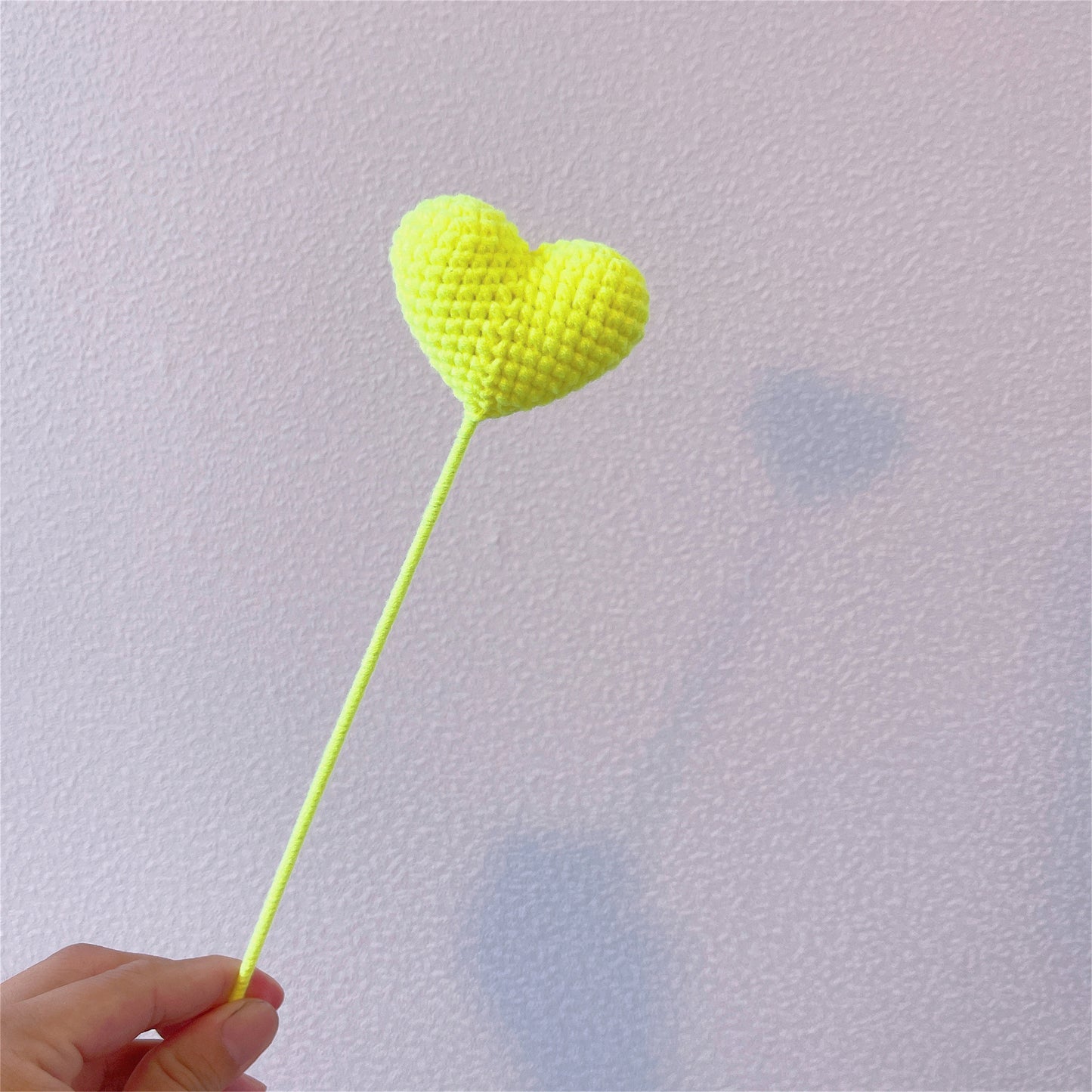 Heartfelt Love: Handcrafted Crochet Heart-Shaped Stake for a Meaningful Garden Decor and Gift