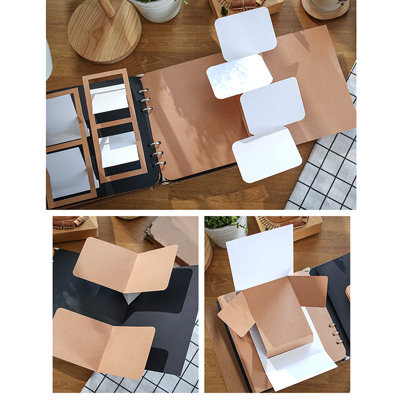 Handmade Interactive 3D Pop-Up Scenic Scrapbook Album - DIY Memory Book Kit with Gift Box, Photo Corners, Stickers & Craft Supplies - Christmas, Wedding, Anniversary, Birthday Keepsake