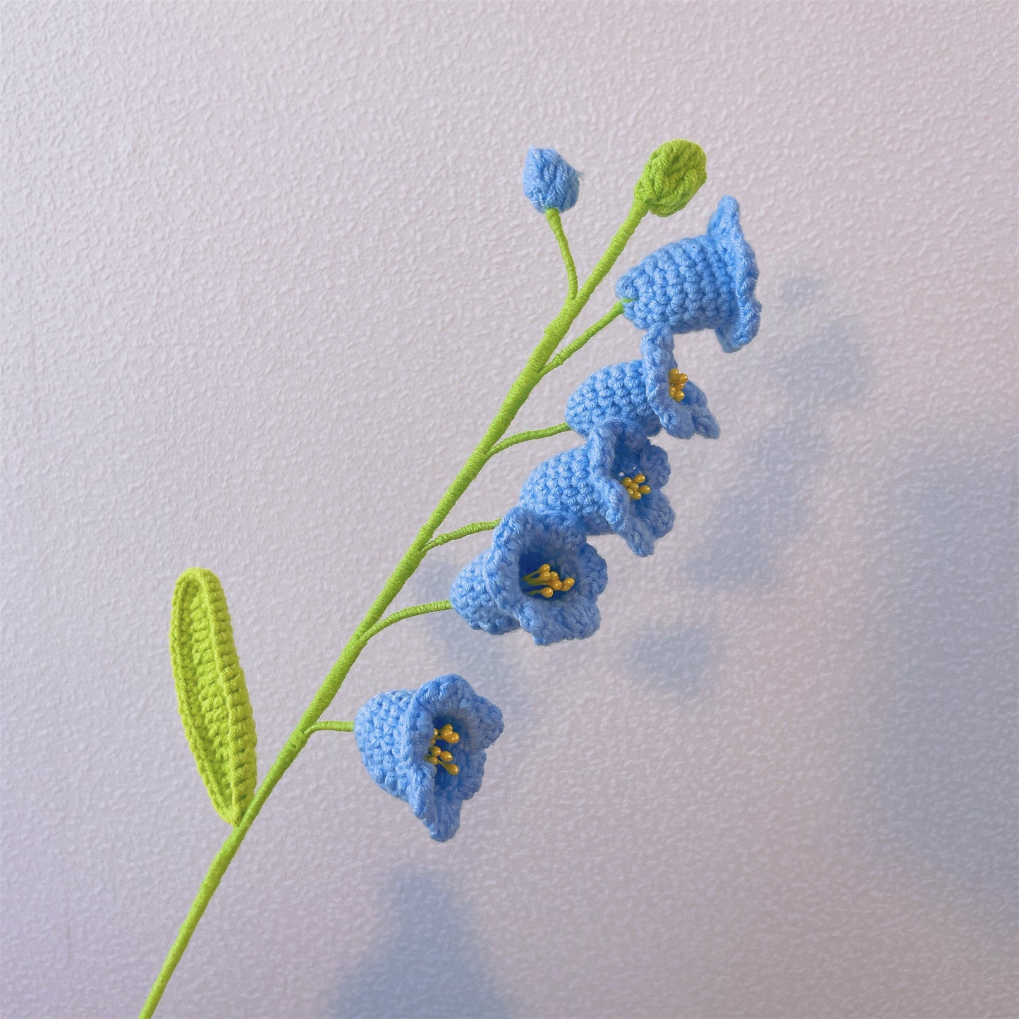 五月誕生花鈴蘭花束-手工鉤編單莖生日花