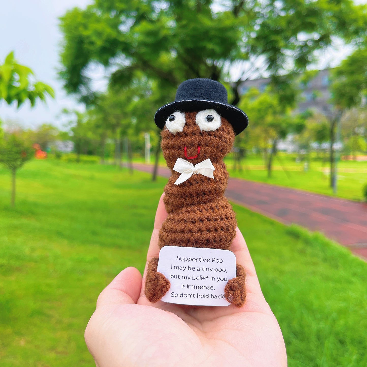 Handmade Custom Text Supportive Positive Bow Poo with Personalized Text Available Over the Hill Nurse Toilet Plumbers Gag Gift Do your Shit