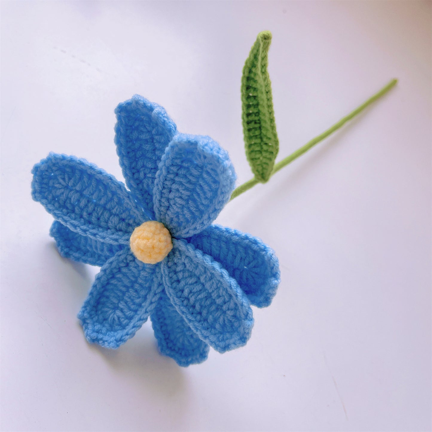 Harmony's Tapestry: Handcrafted Crocheted Bouquet - Roses, Tulips, Alstroemeria, Forget-Me-Nots, Lilies of the Valley, Chinese Pagoda Tree, Cosmos & Calla Lilies