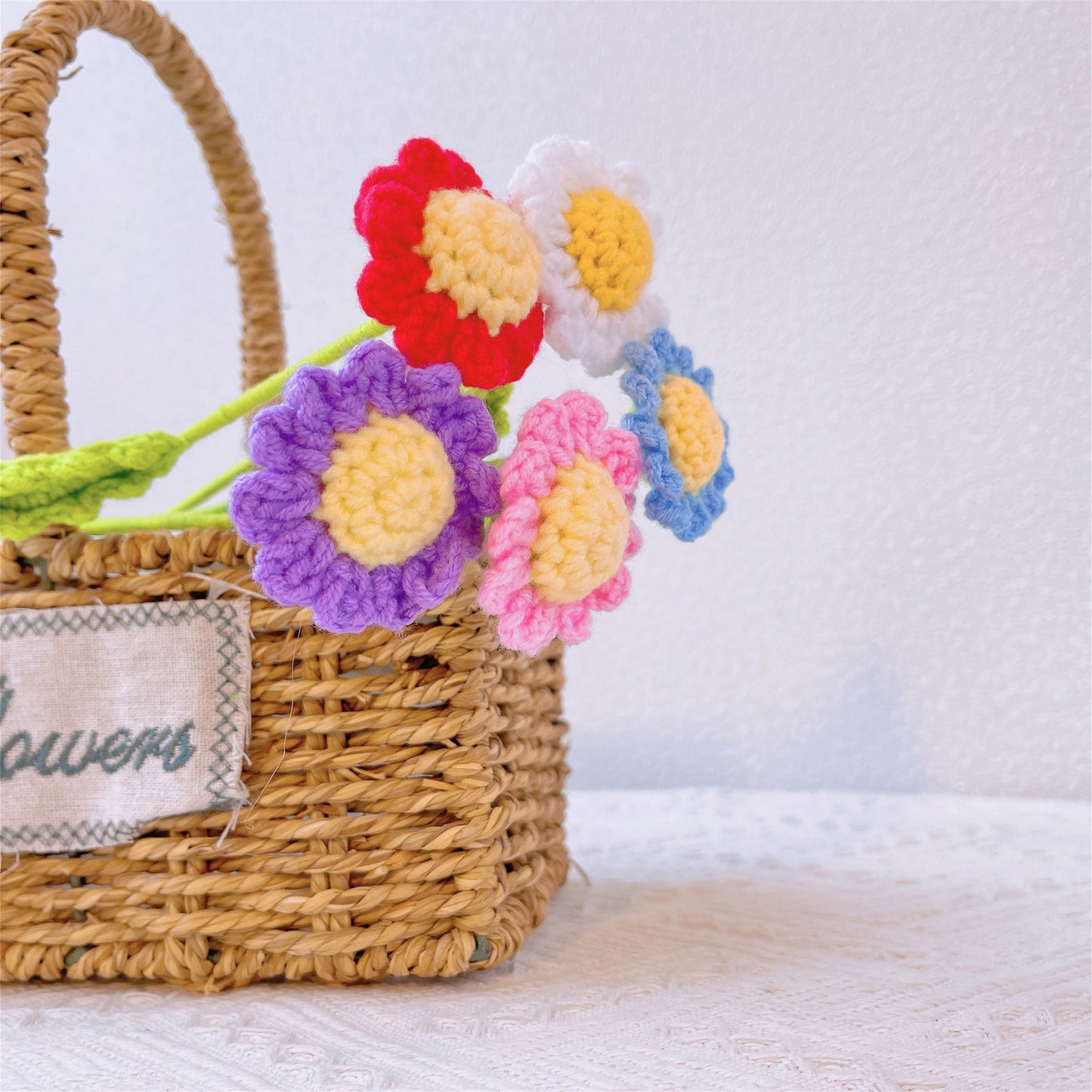 April Birth Month Blooms: Handcrafted Bouquet of 3 Daisies - Birthday Flower Celebrating Special Occasions