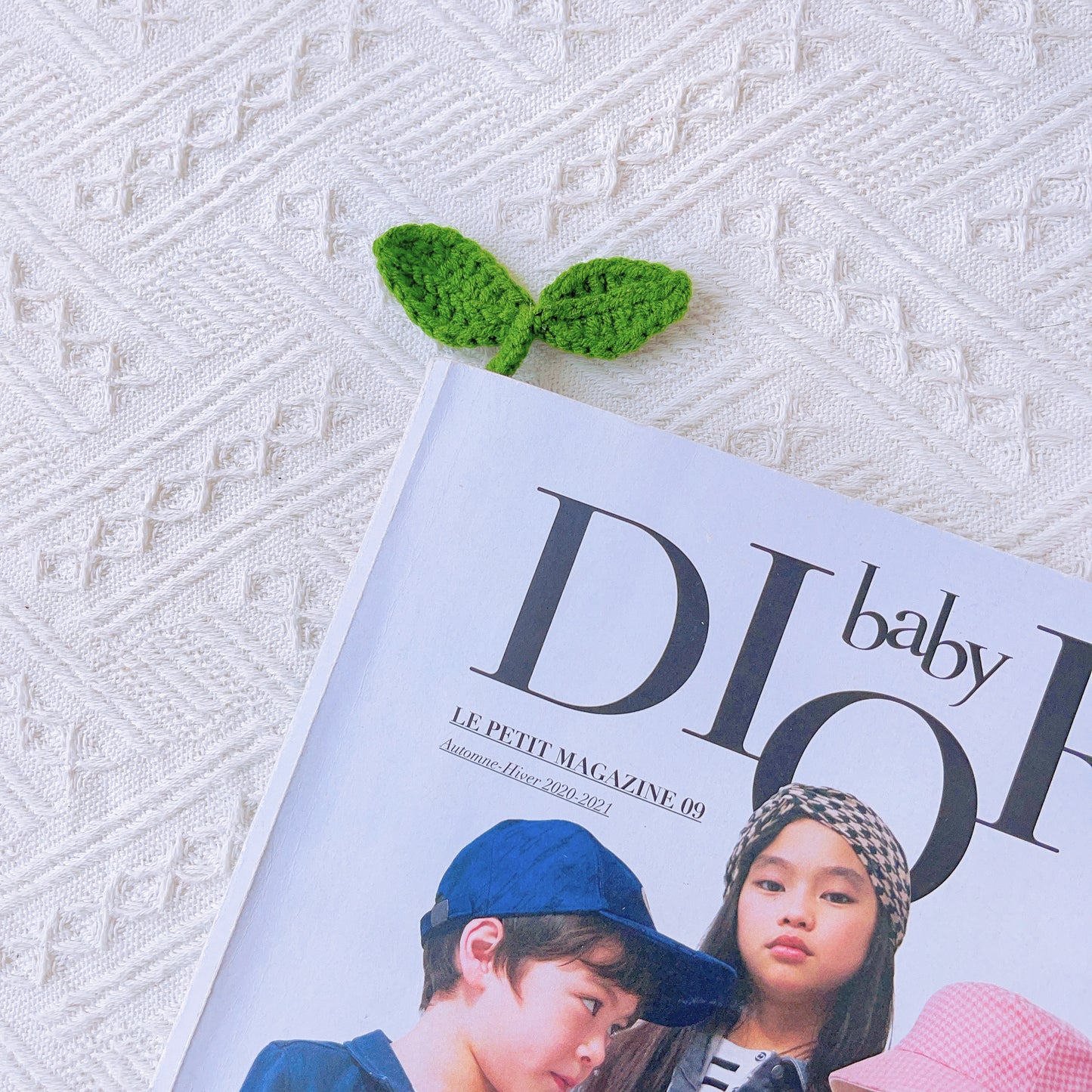 Crochet Sprout Leaf Accessory - Easter Bunny Ear Valentine's Heart Gift
