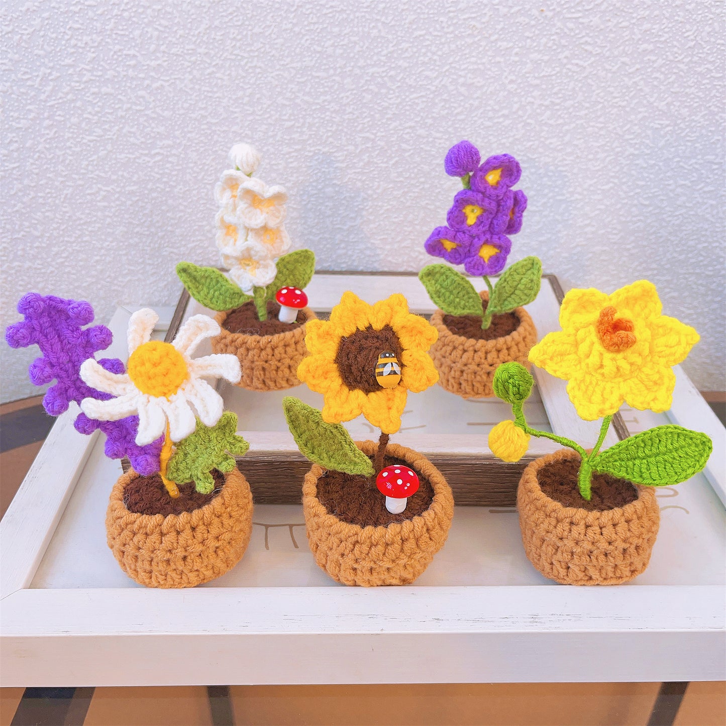 手工製作的歡樂馬鈴薯桌面公仔(附客製化卡片),搭配迷你園藝盆栽植物——完美適用於家居裝飾、禮物贈送、激勵人心及特殊場合