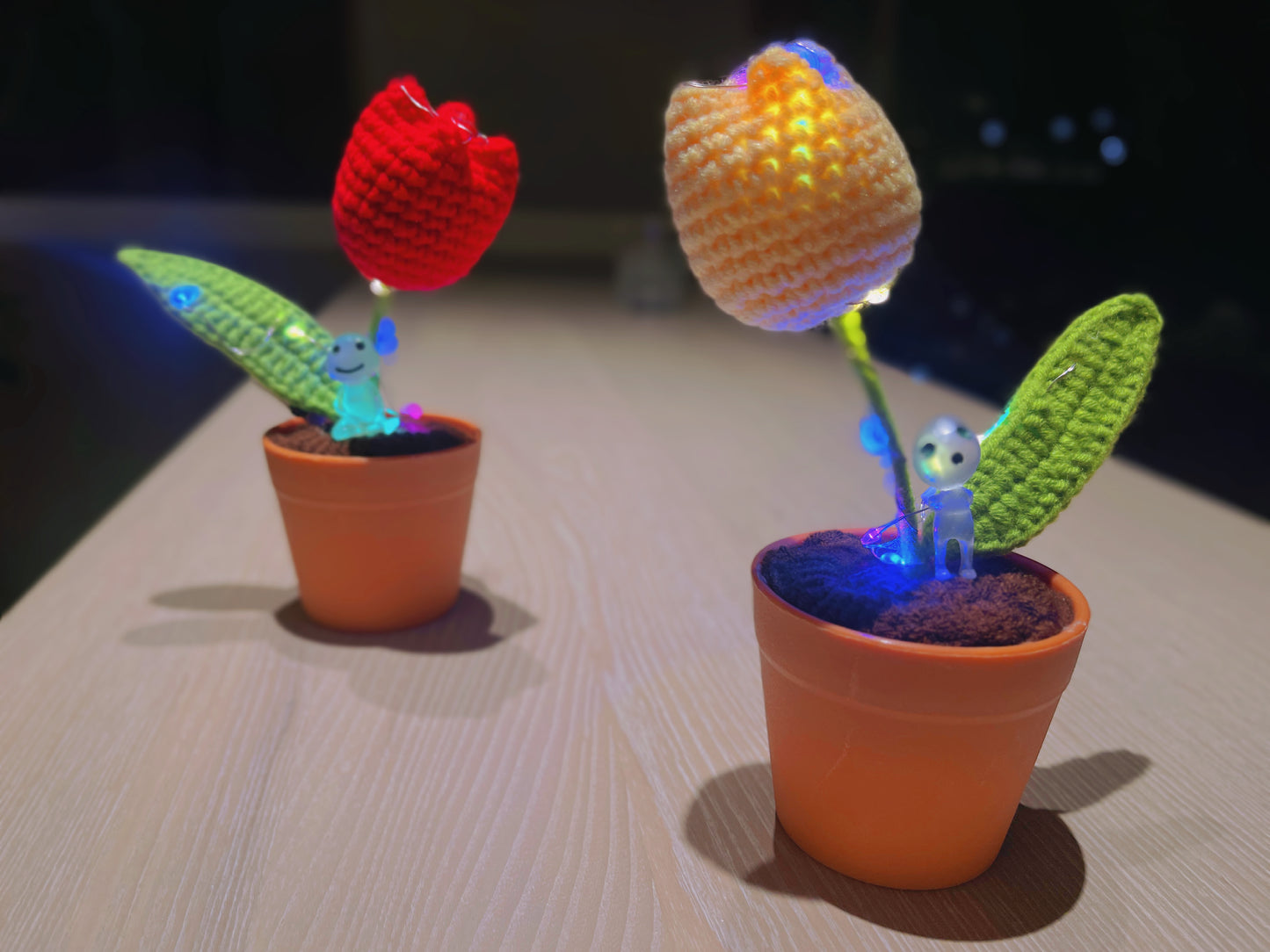 Handmade Crochet Tulip Plant - Realistic Faux Flower - Unique Home Decor - Perfect Gift for Plant Lovers - Handcrafted custom