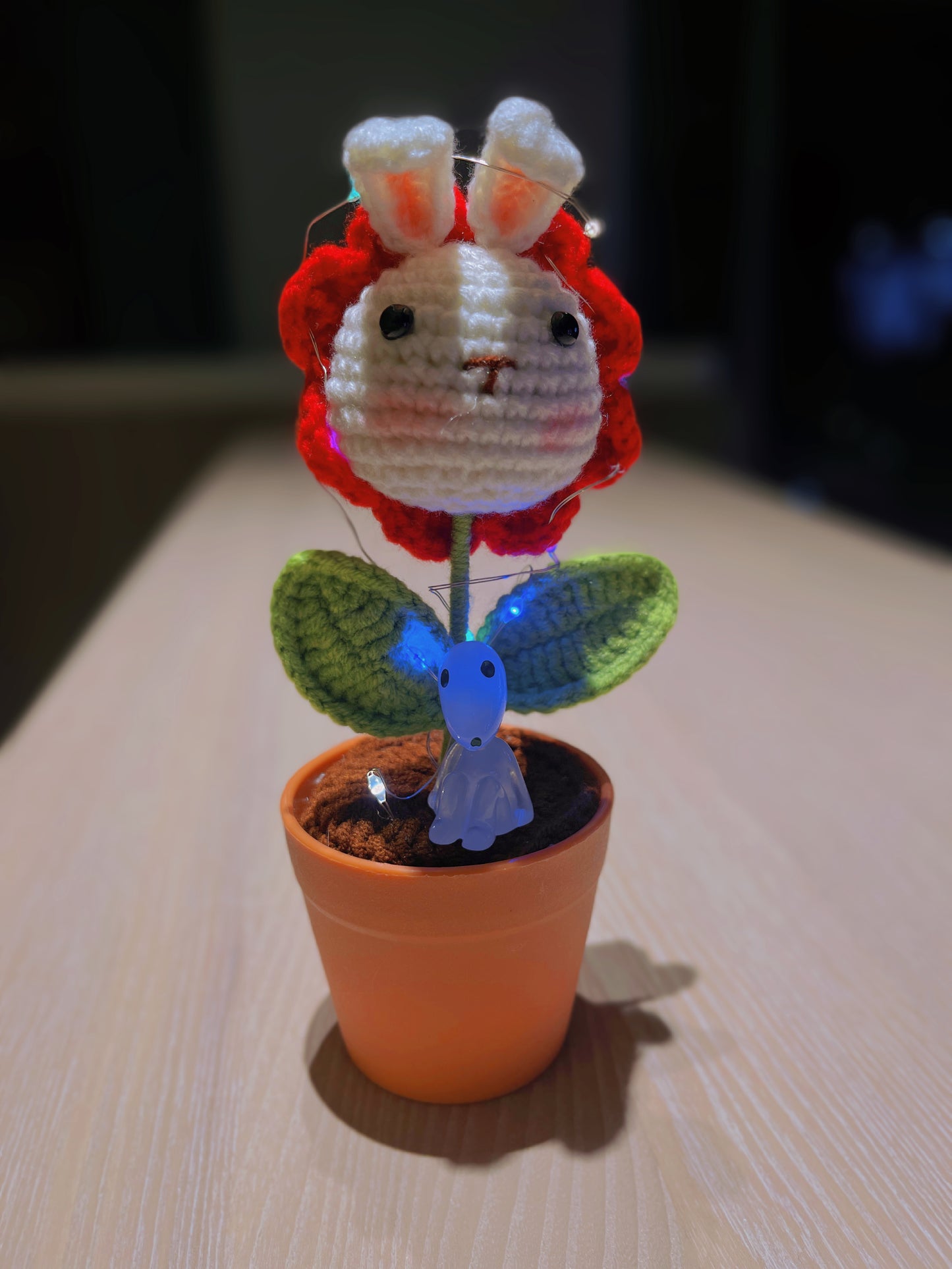 Handmade Crochet Bunny Head Plant - Cute Animal Planter - Adorable Home Decor - Perfect Gift for Kids and Animal Lovers - Handcrafted