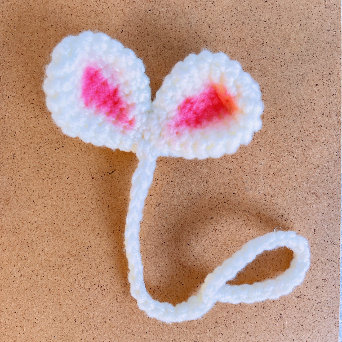 Crochet Sprout Leaf Accessory - Easter Bunny Ear Valentine's Heart Gift