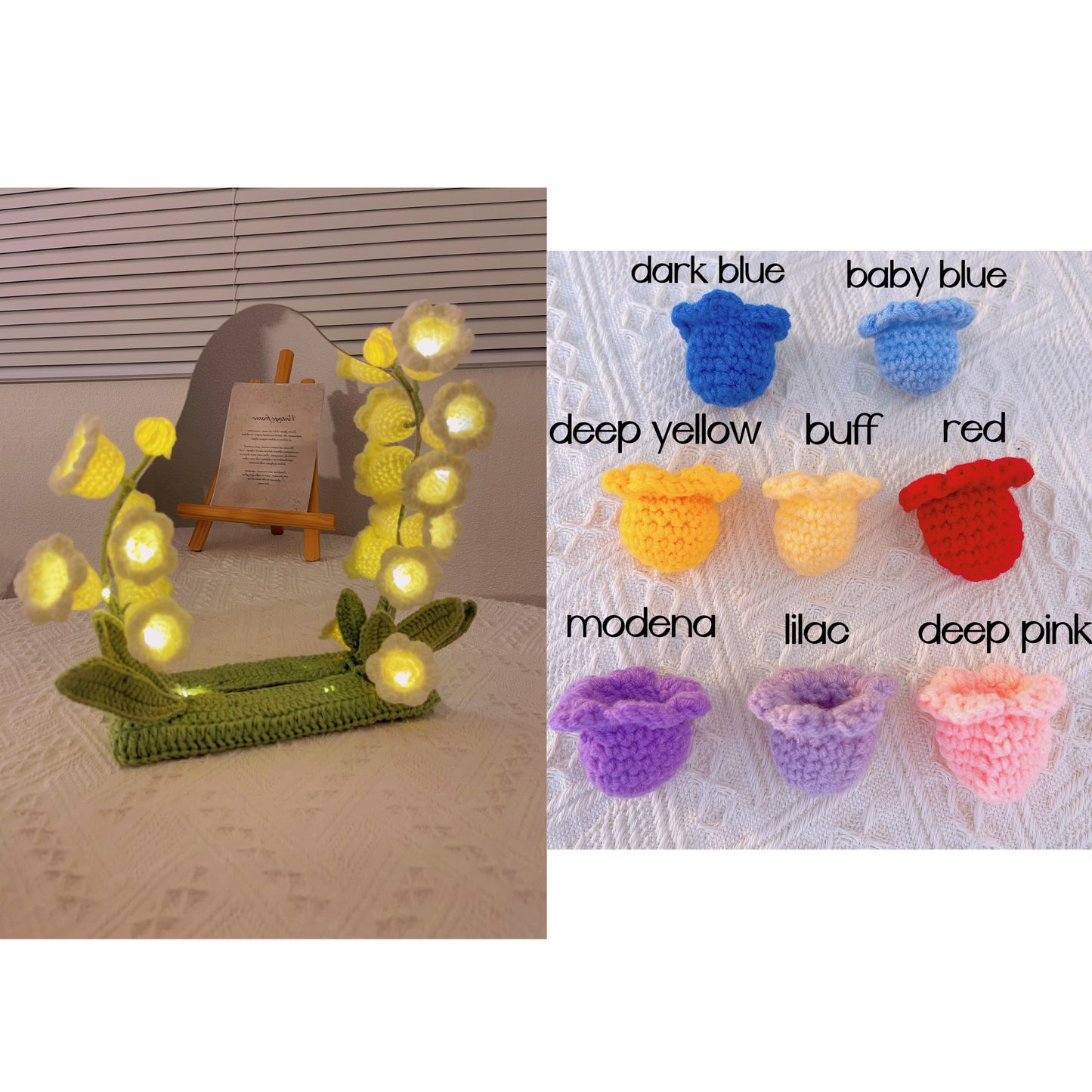 Custom Color Blossom Reflections: Handcrafted Crochet Mirror Décor for Makeup, Gifts, Girls, Mother's Day Dressing Mirror Dormitory Gift for Her Valentines New Year College