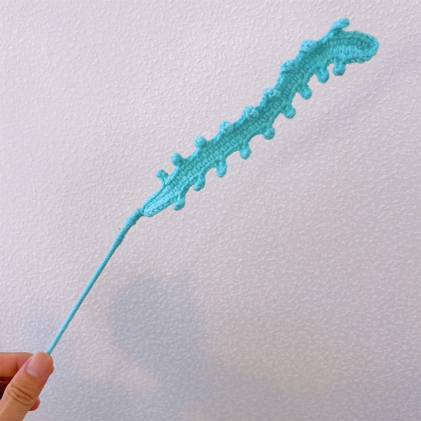 手工刺繡蕨葉綠籬花插