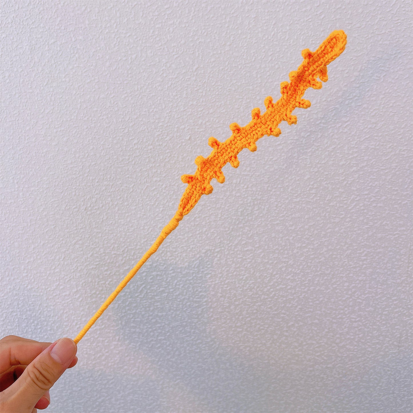 手工復古風格縫合永恆優雅鉤織花束 - 玫瑰、勿忘我,適用婚禮、週年紀念