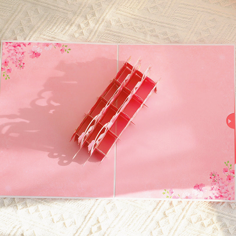 Mother's Day Greeting Card with Envelope & "I LOVE YOU MOM" 3D Folding Message - Heartfelt Gift for Mom Mother's Day