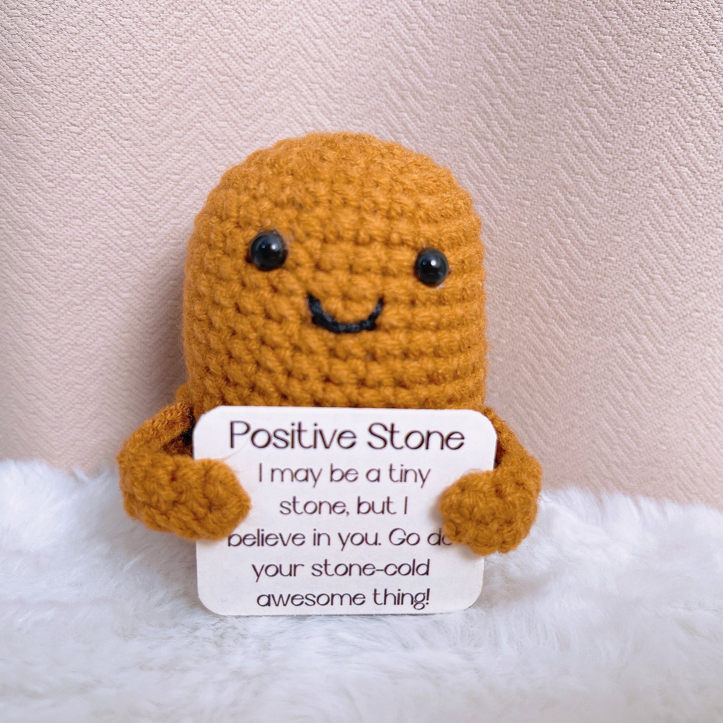 オーダーメイドメッセージ付き 手編み「小さな禅の庭」セット|癒し禅ストーンと花の鉢植え|癒やしの贈り物・新年の応援インテリア