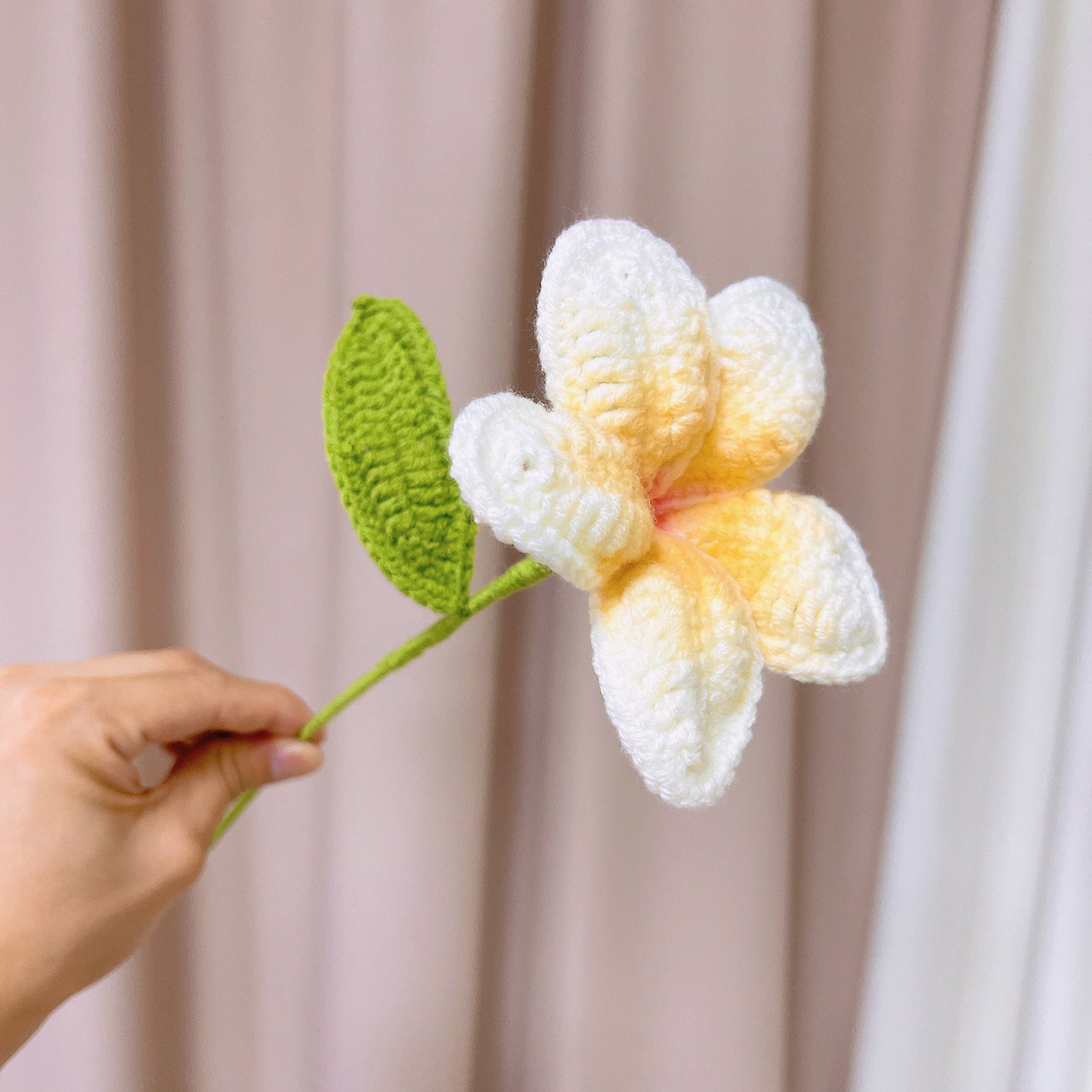 Bouquet of Strength and Cheer - Monstera Tulips Carnations Lily of the Valley Forget-Me-Nots - Allergy-Friendly Handmade Crochet Gift for Birthdays, Anniversaries, and Weddings