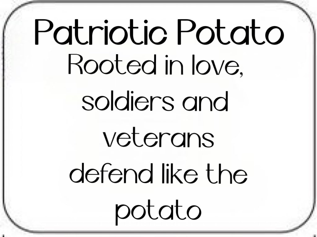 Patriotic Potato Crochet Plushie with National Flag - Unique, Eye-Catching Décor for Positive National Homeland Supporters Olympic Veteran Pride Soldiers Memorial Independence Day USA UK Australia