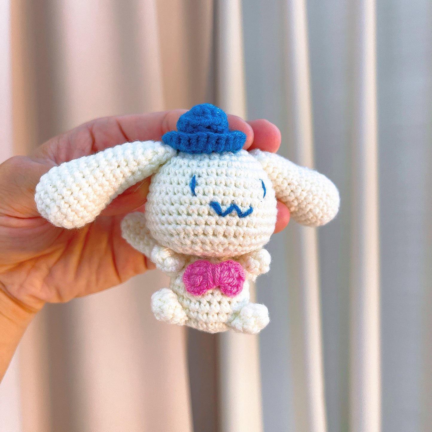 Cute White Puppy Themed Crochet Flower Bouquet - Hypoallergenic Gift for Birthdays, Valentine's Day