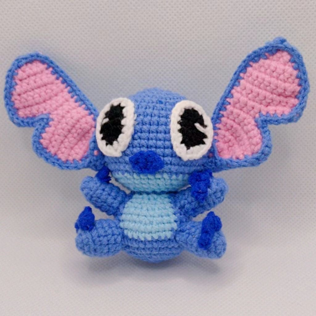 手工鉤針史迪奇主題花束 - 蘭花鈴蘭小菊,低過敏畢業禮物