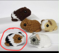 Ramo de Violetas Roxas Artesanais – Flor do Mês de Fevereiro com Porquinho-da-Índia em Crochê – Presente Personalizado e Eterno