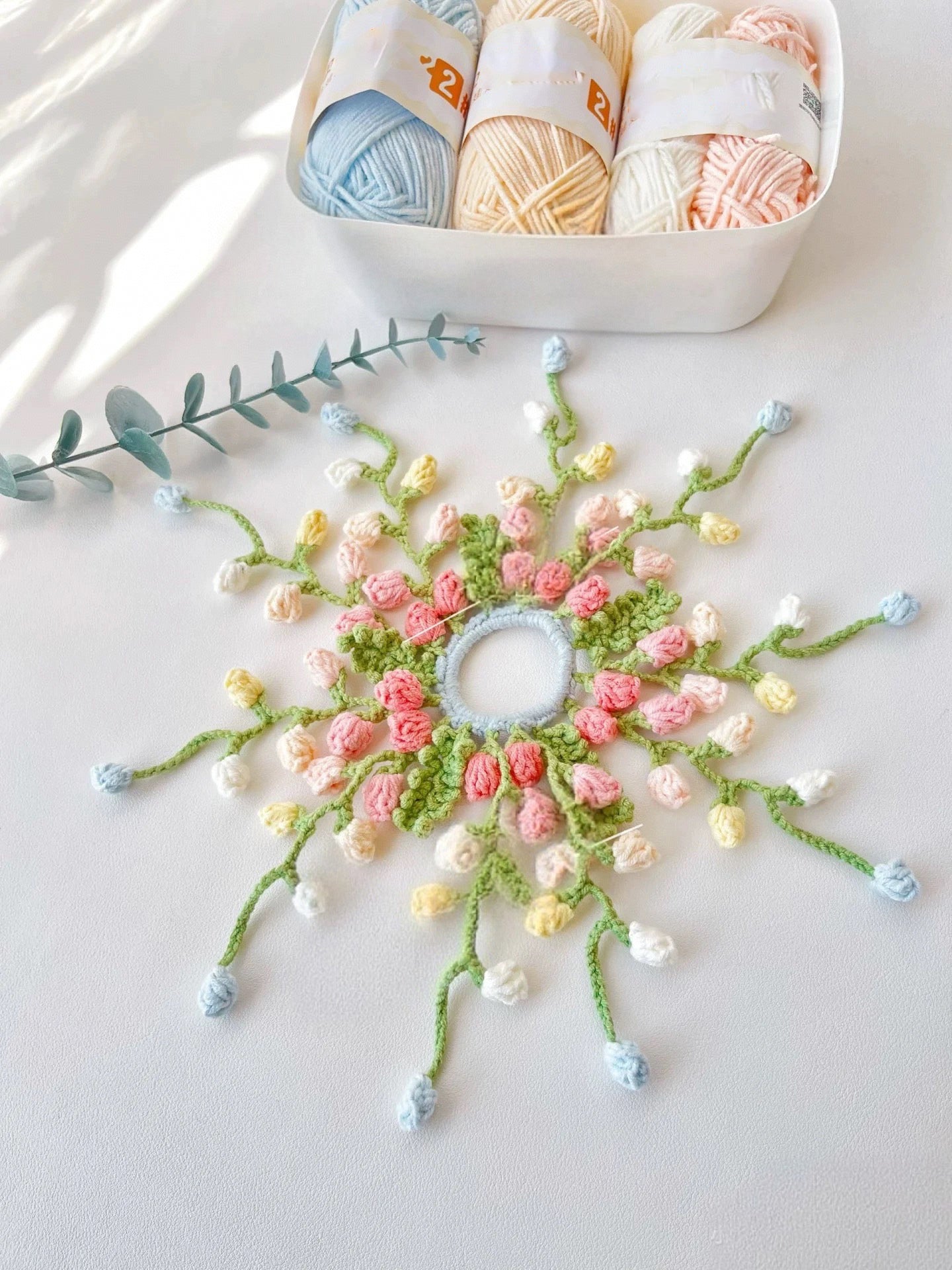 Fermacapelli a Fiore di Glicine all'Uncinetto Fatti a Mano – Elastici Morbidi e Ipoallergenici per Capelli da Donna e Ragazza – L'Accessorio Floreale Perfetto per Ogni Occasione!