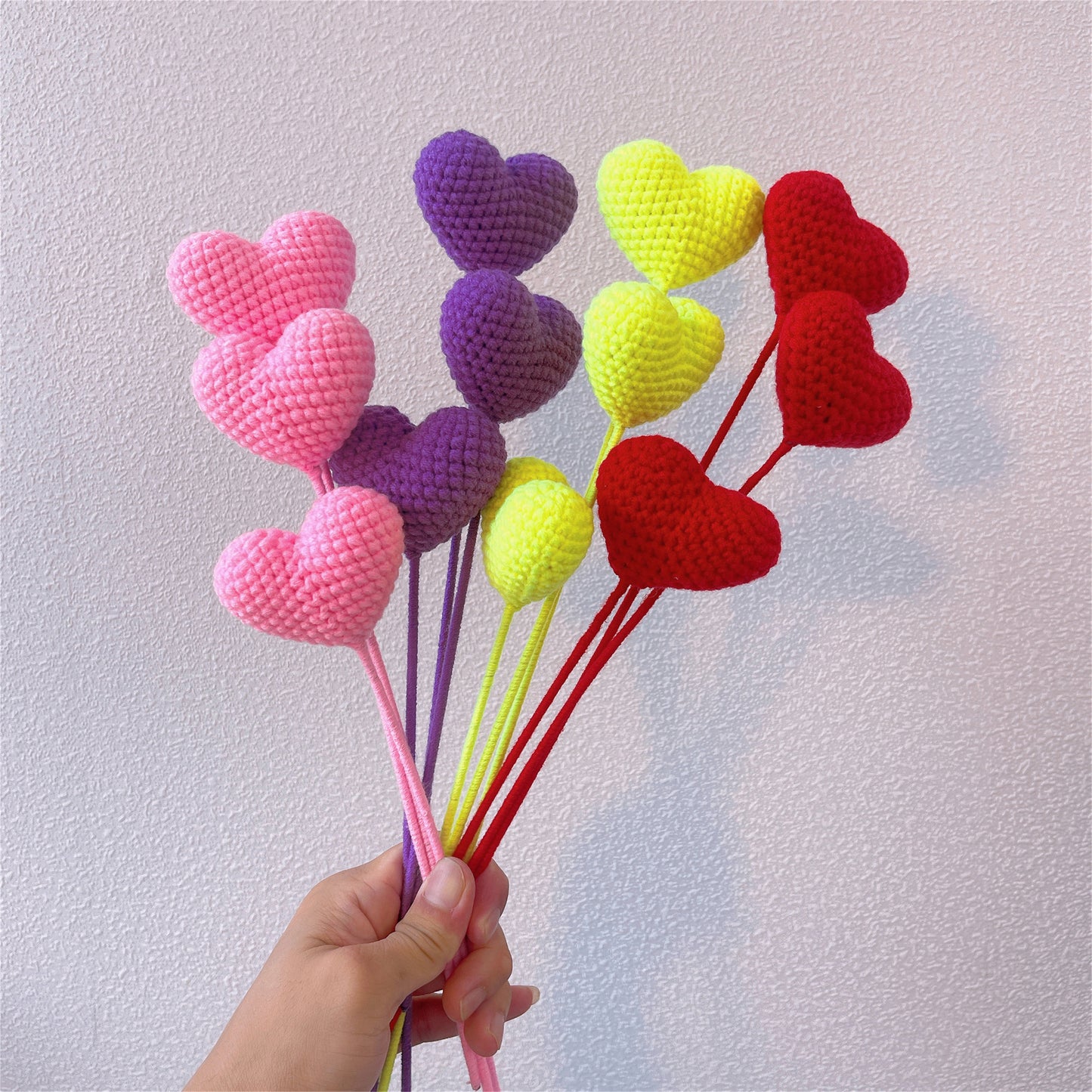 Heartfelt Love: Handcrafted Crochet Heart-Shaped Stake for a Meaningful Garden Decor and Gift
