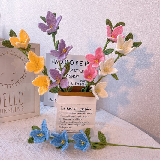 連翹暖陽:手工絎鉤連翹花插針,打造絢爛花園裝飾