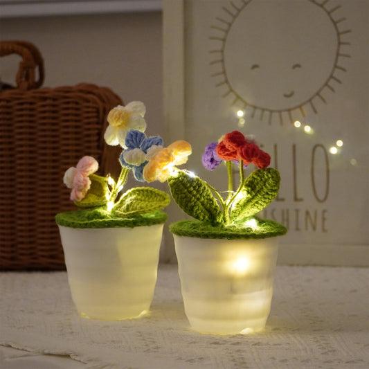 手工絎鉤泡芙盆栽植物 - 逼真仿真糕點 - 獨特家居裝飾 - 美食愛好者之選 - 手工精製 - 廁所裝飾藝術 - 絕佳婚禮禮物
