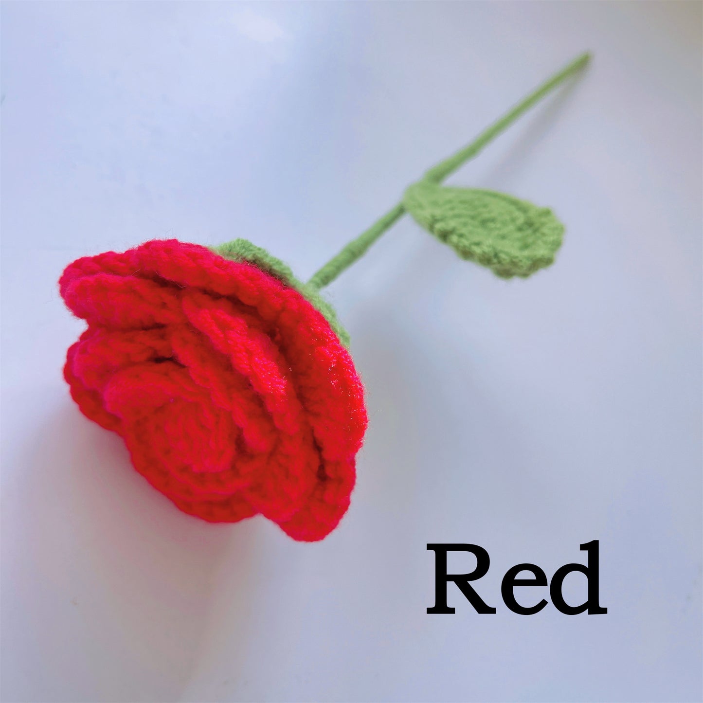 Handmade Crochet Everted Roses - Yarn Crafted, Home Decor, Gift Idea, Romantic and Charming, Symbolic Flower, Imitation Flower, Valentine's - The Bloom Crafter