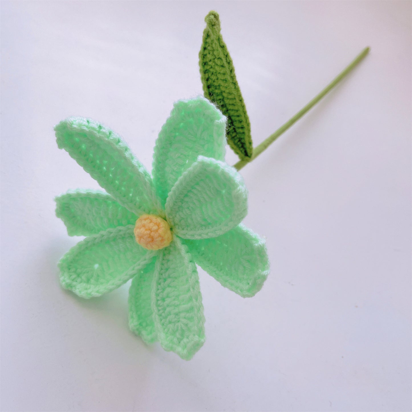 蒂芙尼藍手工鉤針編織花束——完美適用於婚禮、週年紀念、生日及各種特殊場合