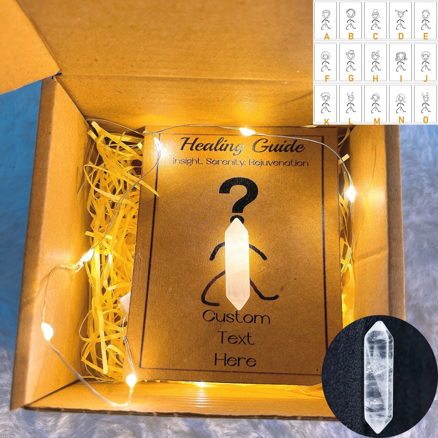 客製化頭像水晶祝福小夥伴 - 6句正向肯定語)任選,15款頭像可供挑選,個人化靈性禮物,象徵親情、智慧、療癒的紫水晶,以及帶來幸運能量的護身符