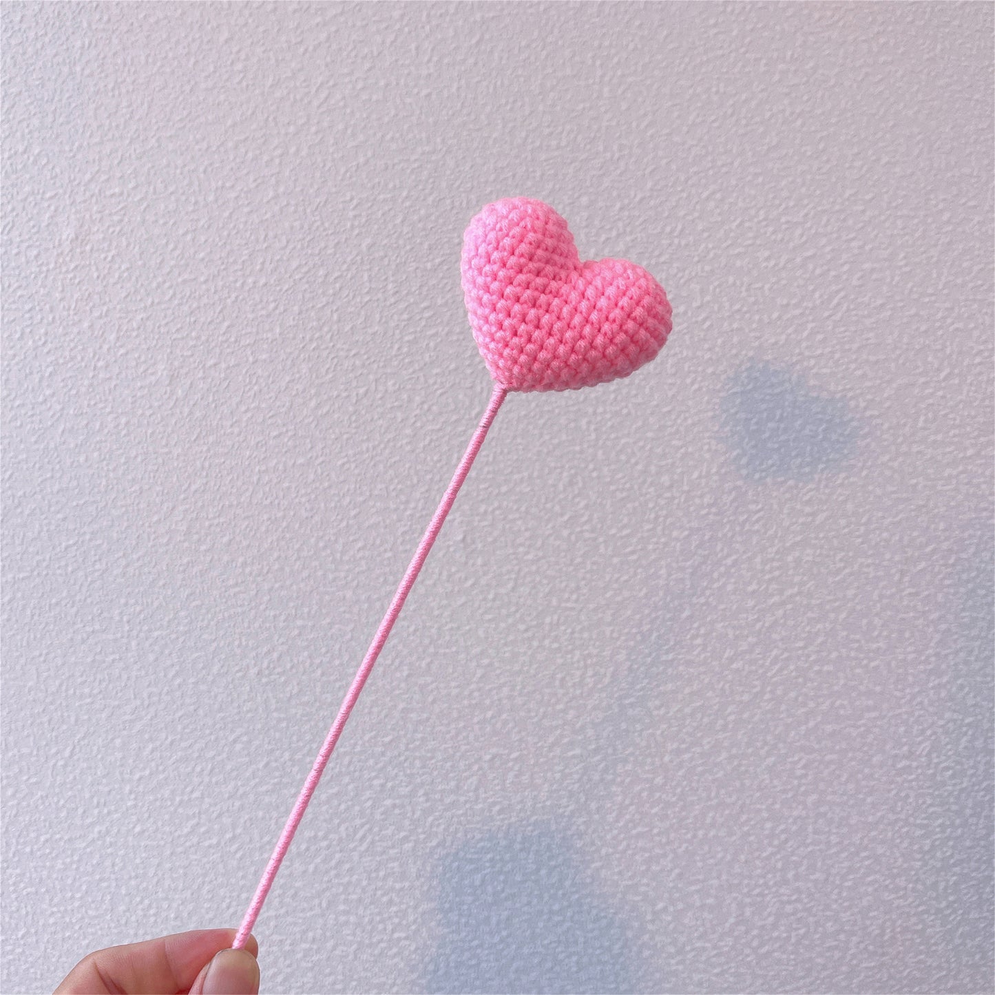 Heartfelt Love: Handcrafted Crochet Heart-Shaped Stake for a Meaningful Garden Decor and Gift