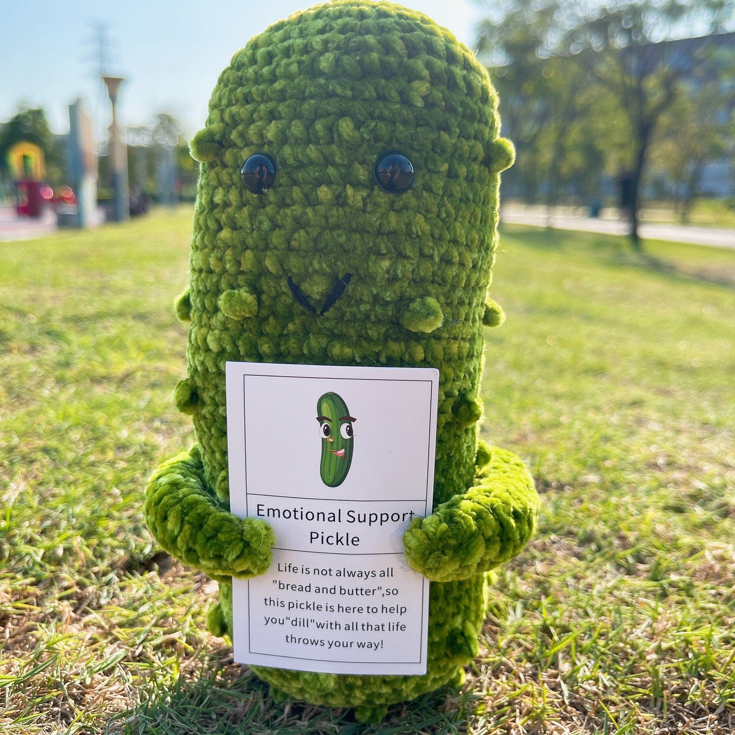 Custom Text Emotional Support Pickle Dill with all that life throws your way