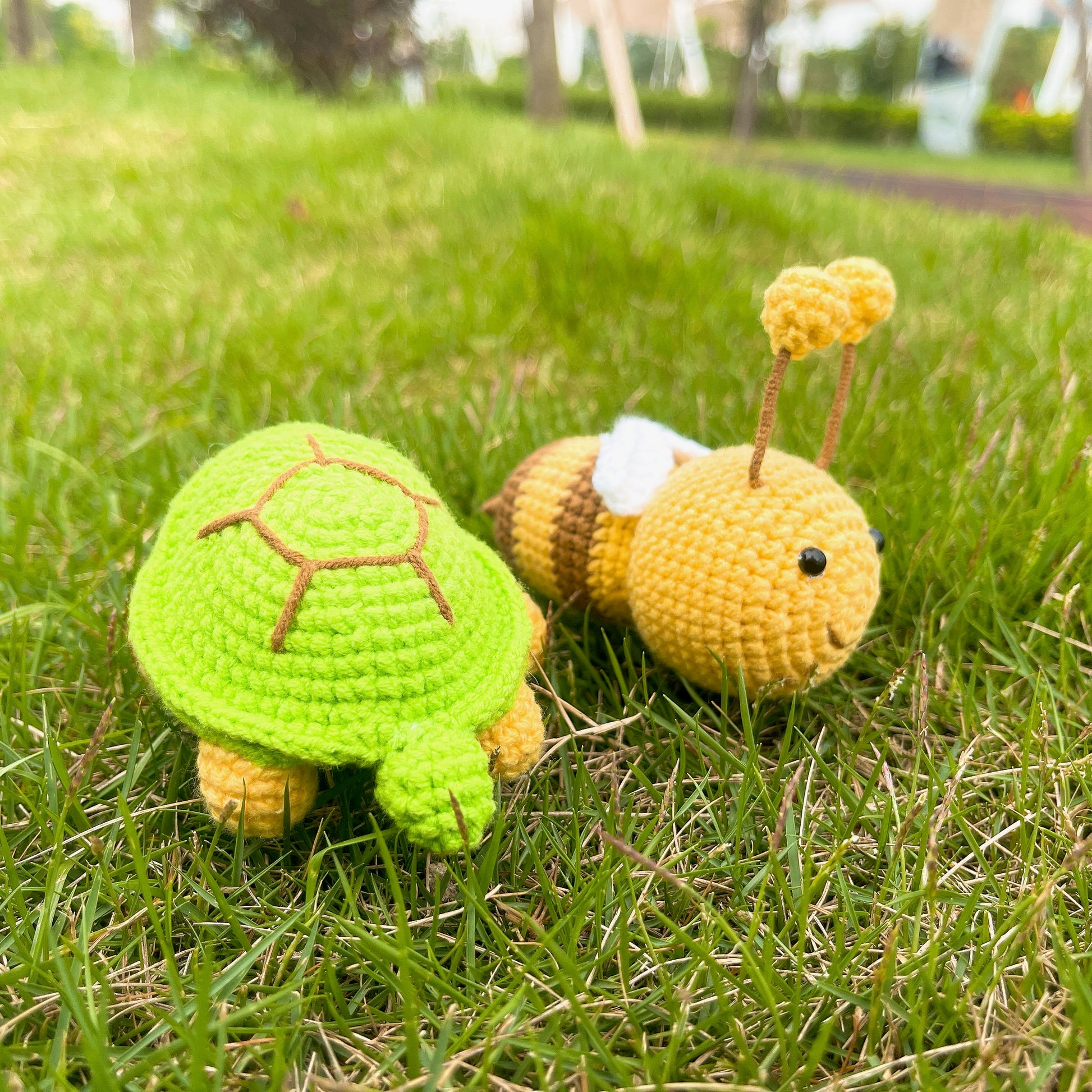 Buzzy the Turtle - Crochet Amigurumi Bee in Shell Plushie, Whimsical Gift, Collectible, Creative Toy, Handmade Toys, Inspirational Gifts