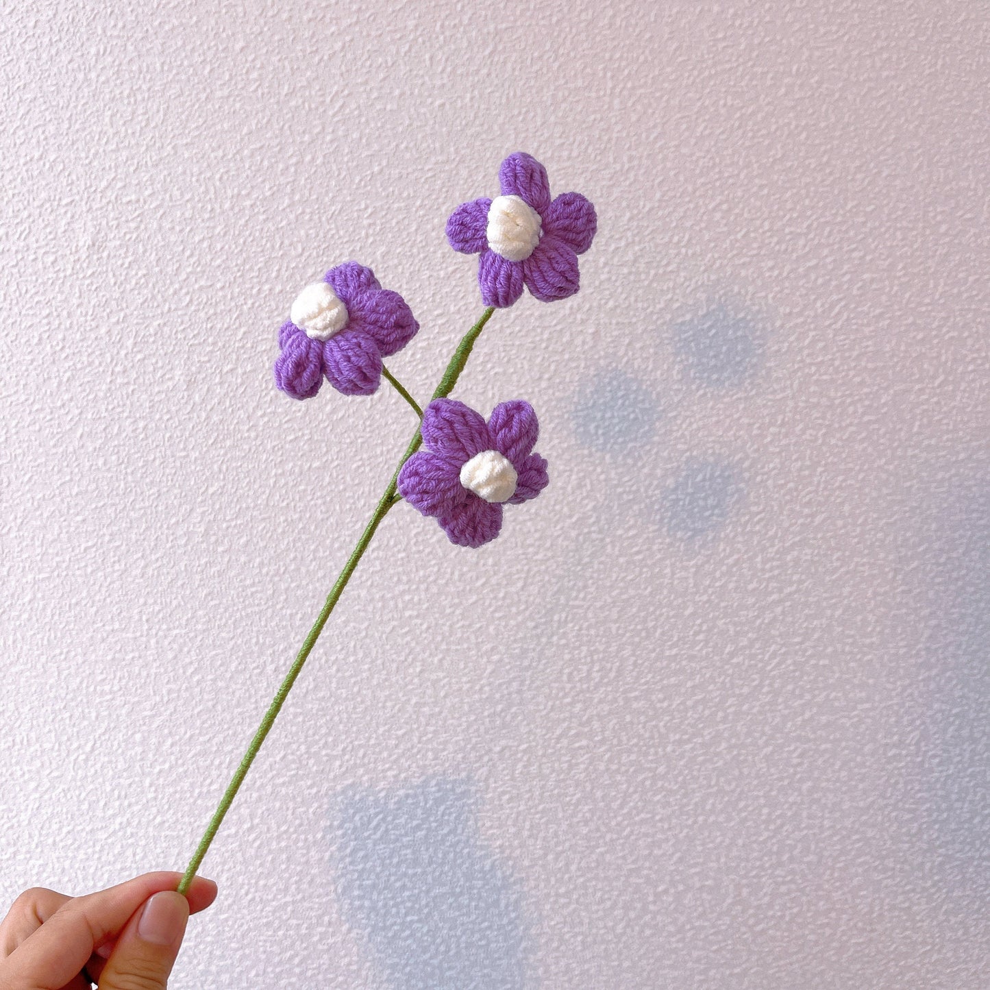 Crochet Puff Daisy Stake - Versatile Home Decor and Gift - Bouquets, Vases, and Table Centerpieces - Eco-friendly - Vintage-inspired Design