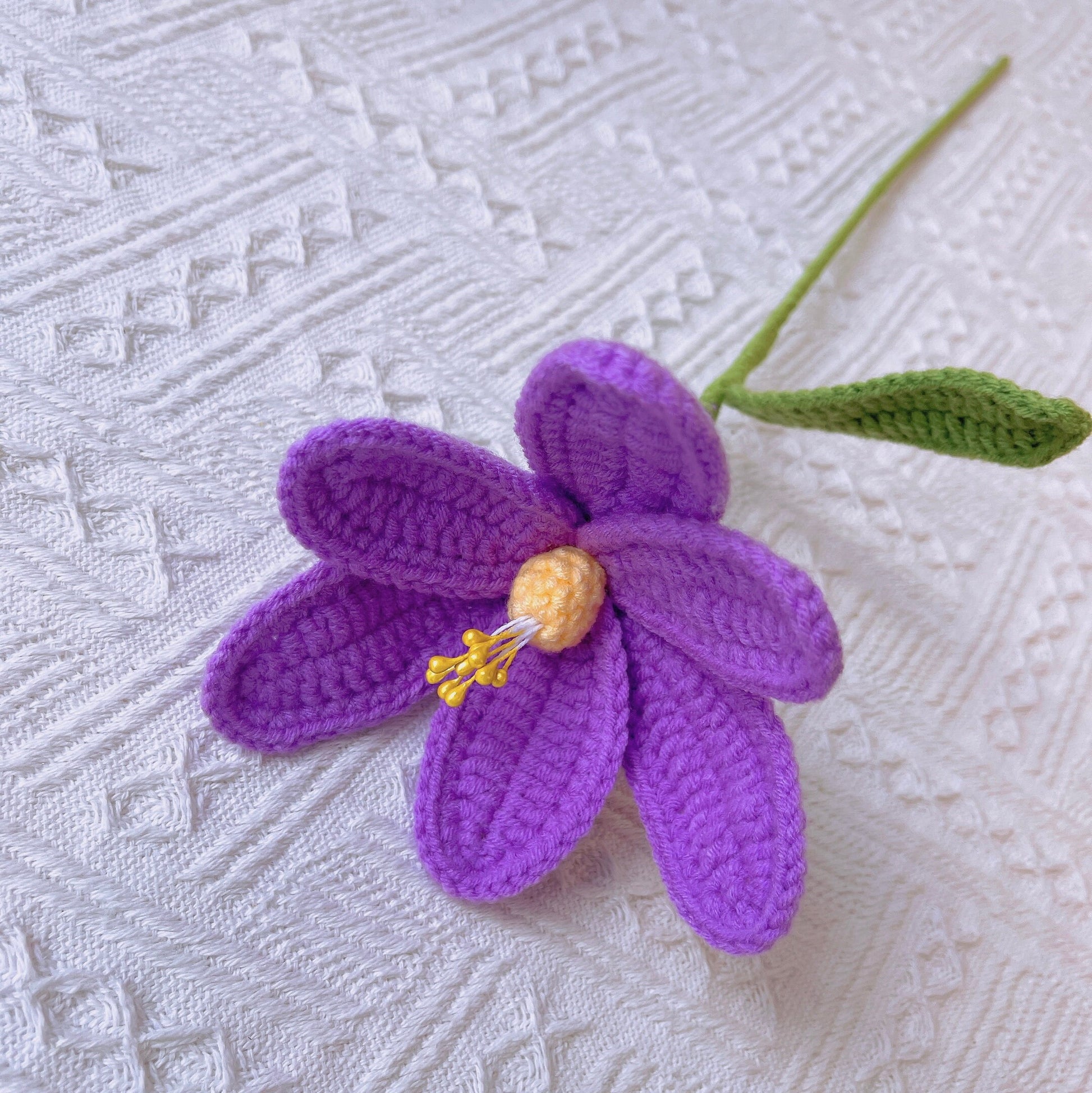 Handmade Crochet Tulip Flowers - Yarn Crafted, Home Decor, Gift Idea, Floral Arrangement, Symbolic Flower, Floral Accents, Bouquet Flowers
