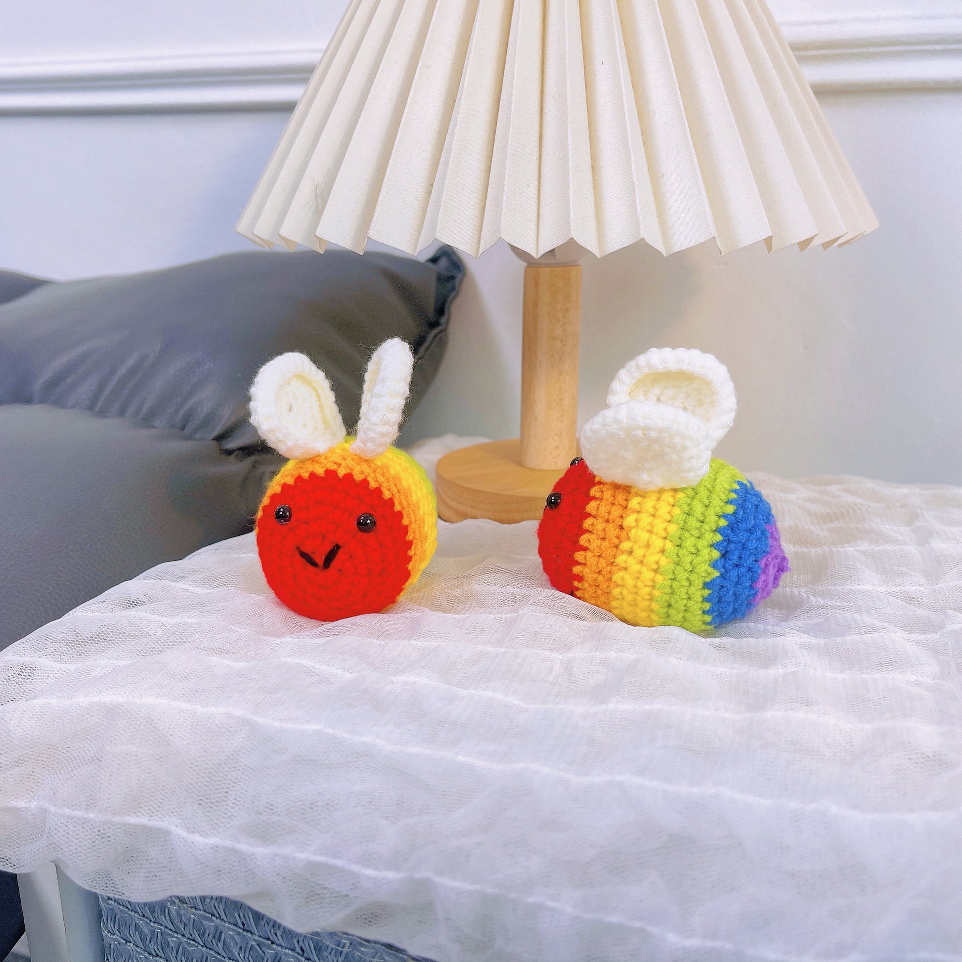 Rainbow Buzz: The Pride Crochet Bee Plushie, LGBTQ+, Equality Gift, Unique Gift for Friend, Love is love, Ally Movement, Pride Parade, Human