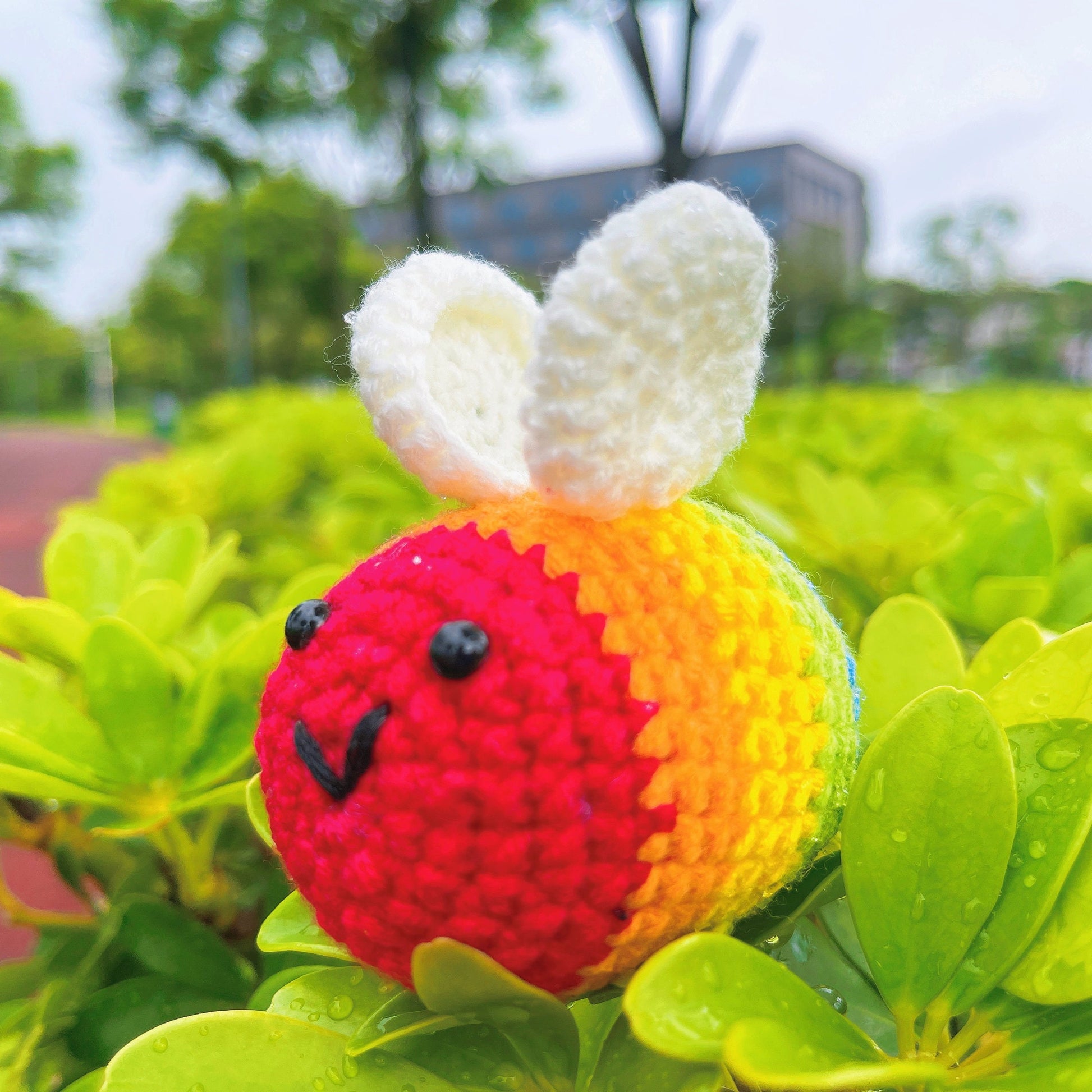 Rainbow Buzz: The Pride Crochet Bee Plushie, LGBTQ+, Equality Gift, Unique Gift for Friend, Love is love, Ally Movement, Pride Parade, Human
