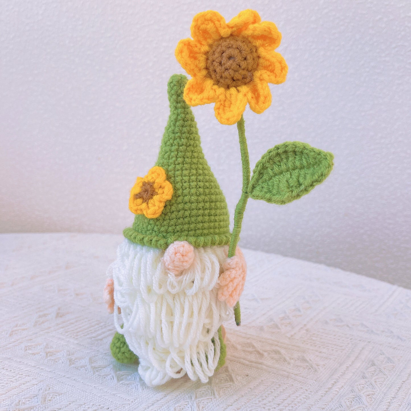 Handmade Crochet Gnomes with Stand for Decor Gifts - Nordic Figurines with Adorable Design, Perfect for Christmas, Holidays and Collector