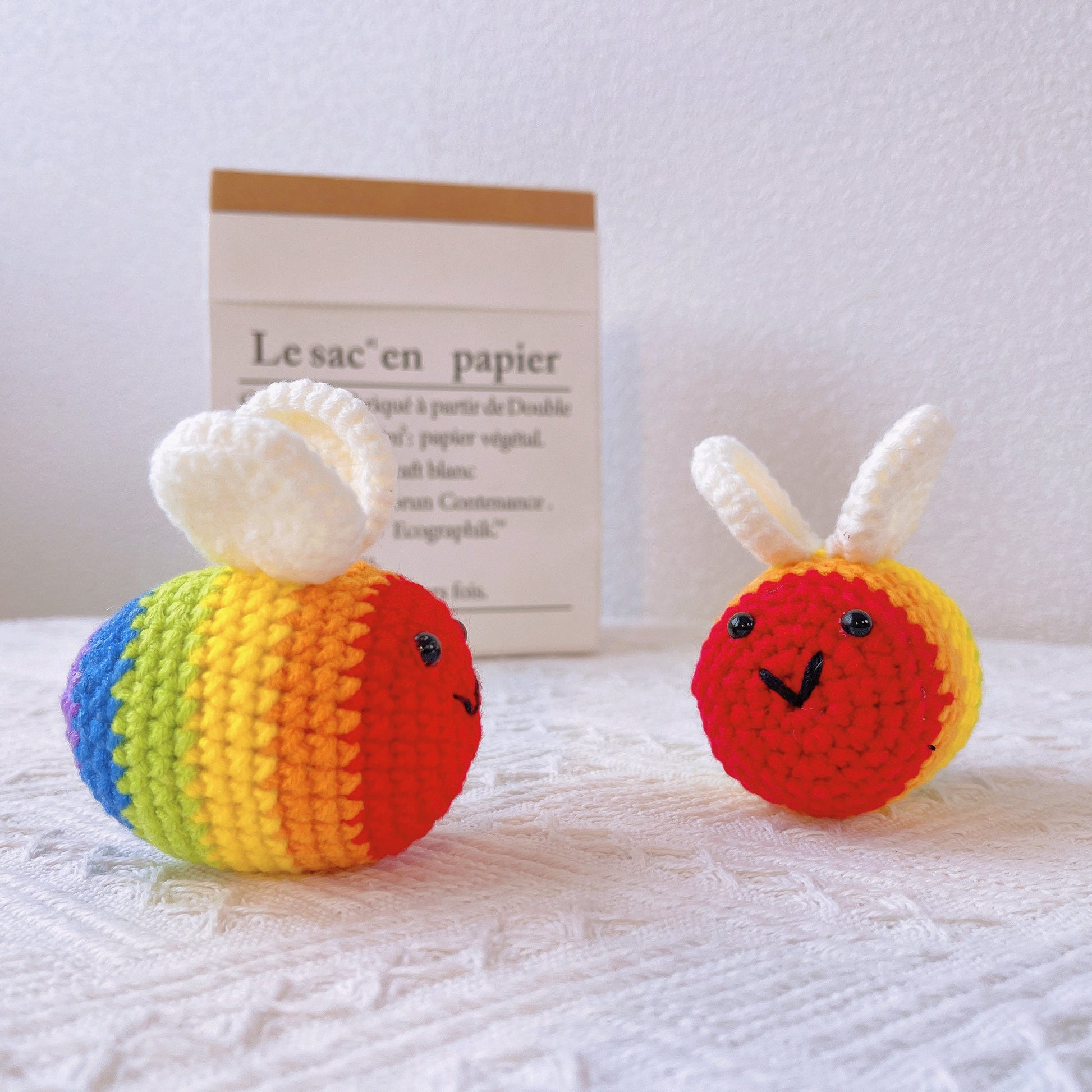 Rainbow Buzz: The Pride Crochet Bee Plushie, LGBTQ+, Equality Gift, Unique Gift for Friend, Love is love, Ally Movement, Pride Parade, Human