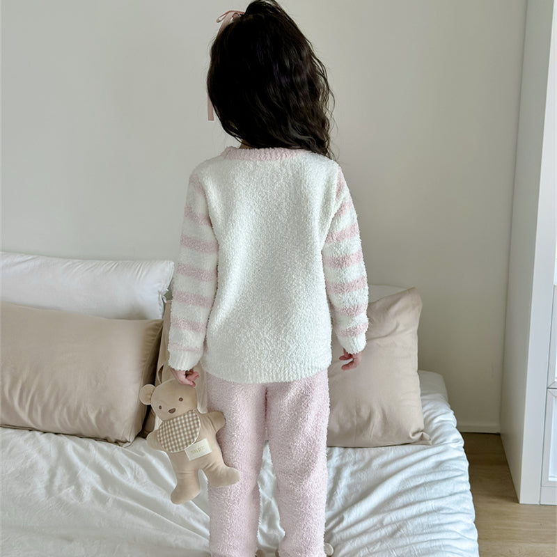 Softest Homemade Knit Pajama Set - Custom-Dyed Fade & Pill Resistant Yarn - Stretchable Comfort Fit - Cozy Warm Sleepwear for Women & Girls