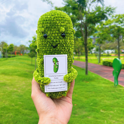 Set di amichezza a crochet per sostegno positivo a tema Pickle e Peanut: Bromance, Passeggino per Bambini, Ti Ho Presto, Cowoker, Allergie