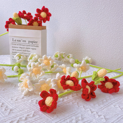Daisy Delight: Handcrafted Crochet Large Daisy Stake for a Cheerful Garden Decor