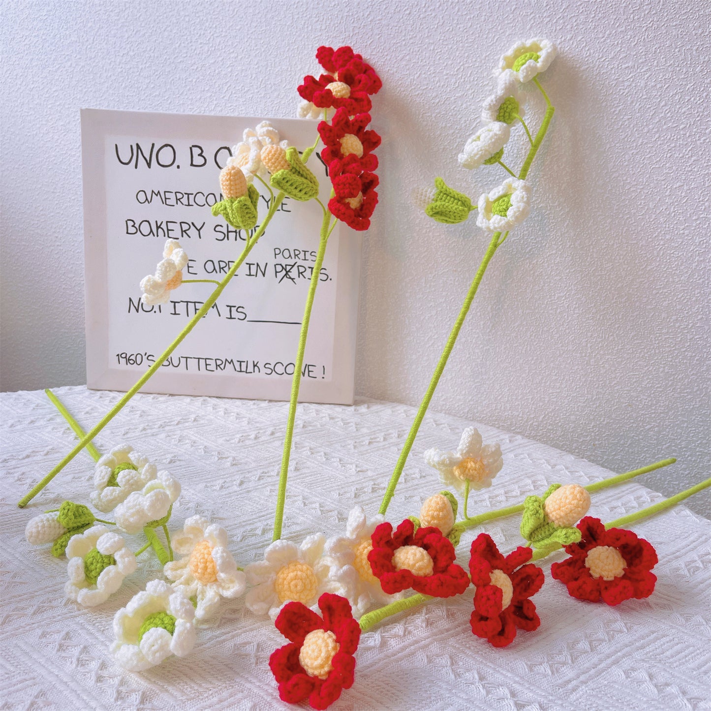 Daisy Delight: Handcrafted Crochet Large Daisy Stake for a Cheerful Garden Decor