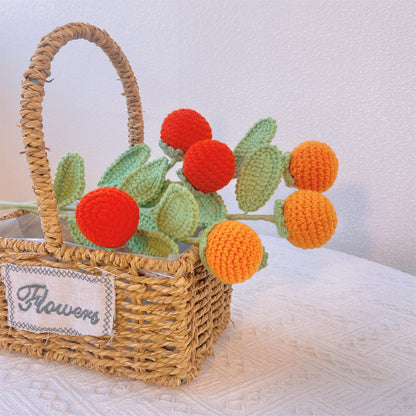 Virtuoso di Mandarino: Palo per Mandarino Fatto a Mano a Maglia per una Decorazione Gioiosa del Giardino