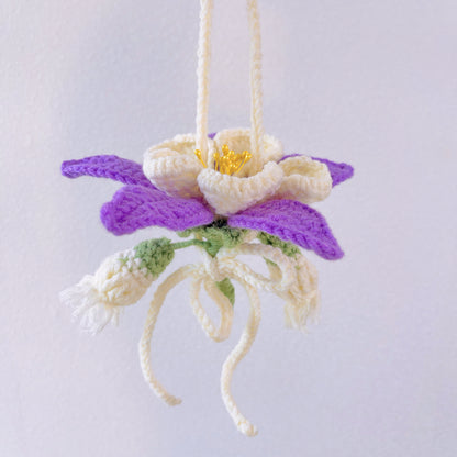 Ornamento appeso a maglia Colorado Blue Columbine