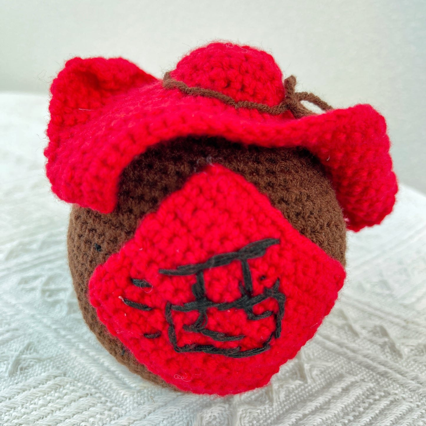"Plushie di Vino da Figlia Tradizionale Cinese a Maglia, Gadget per Vino, Ispirato alla Cultura Cinese, Eredità Cinese, Regalo per il Vino"
