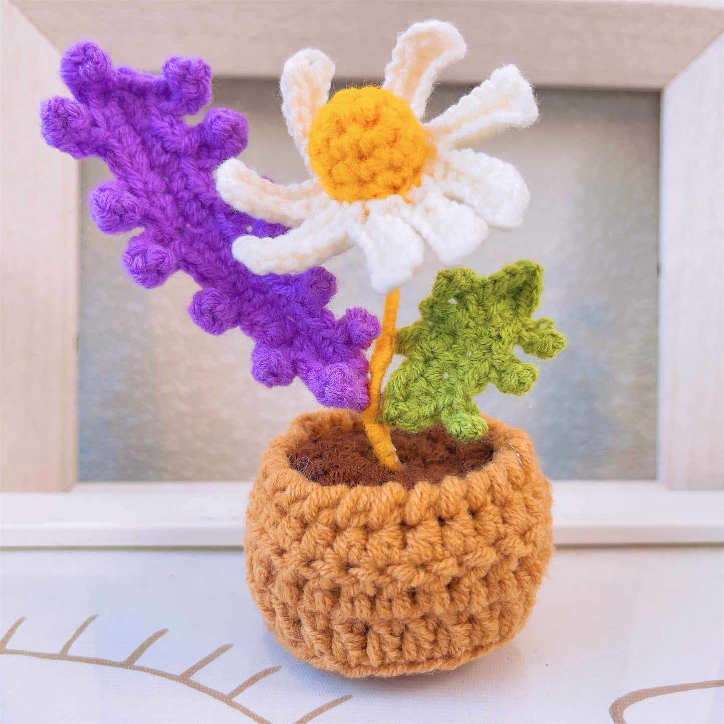 Conjunto de Jarrinho de Crochê Blossom Delight e Pacote de Abacaxi Orgulhoso (Texto Customizado/Personalizado Disponível)