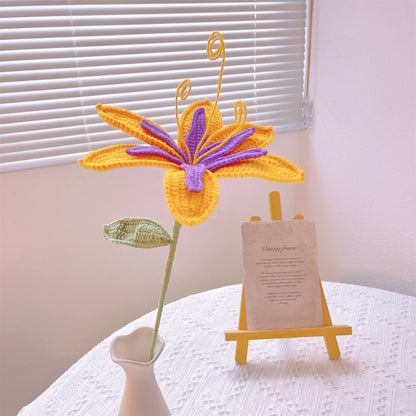 Crochet Sunshine Blossom Stake
