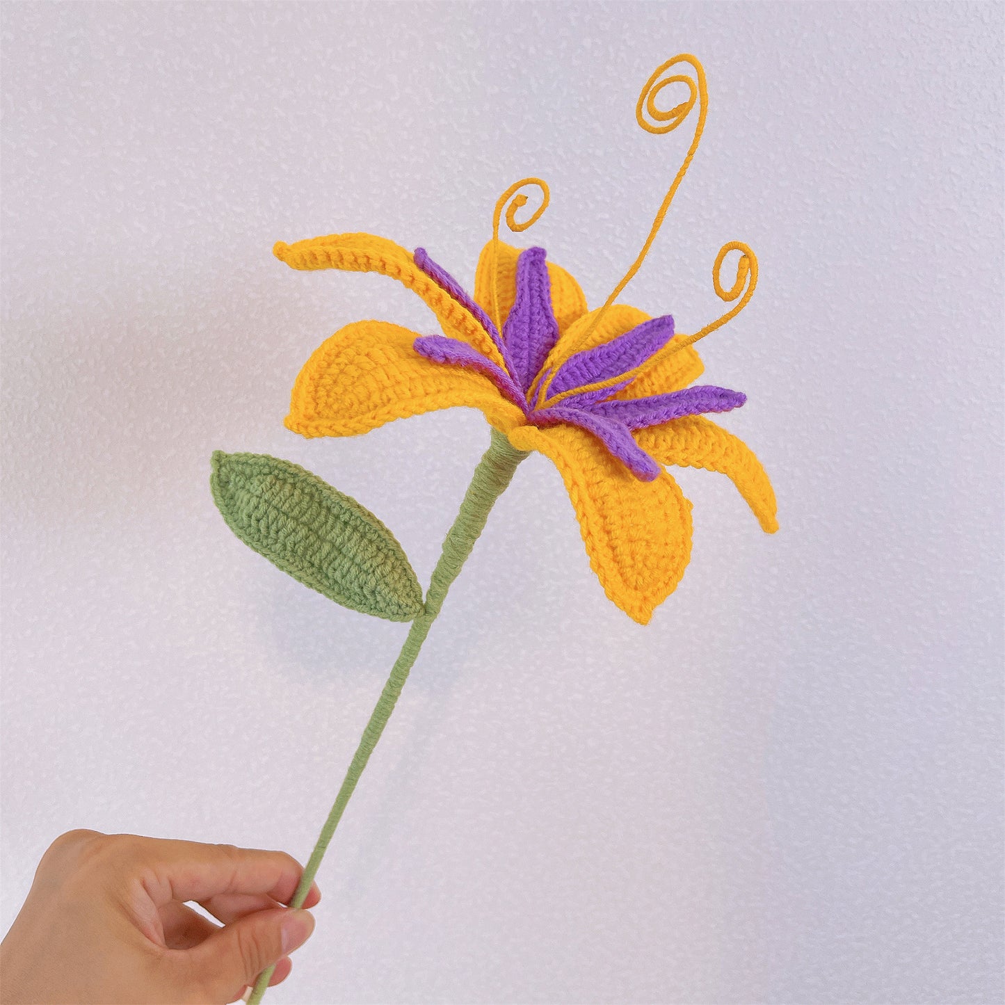 Crochet Sunshine Blossom Stake
