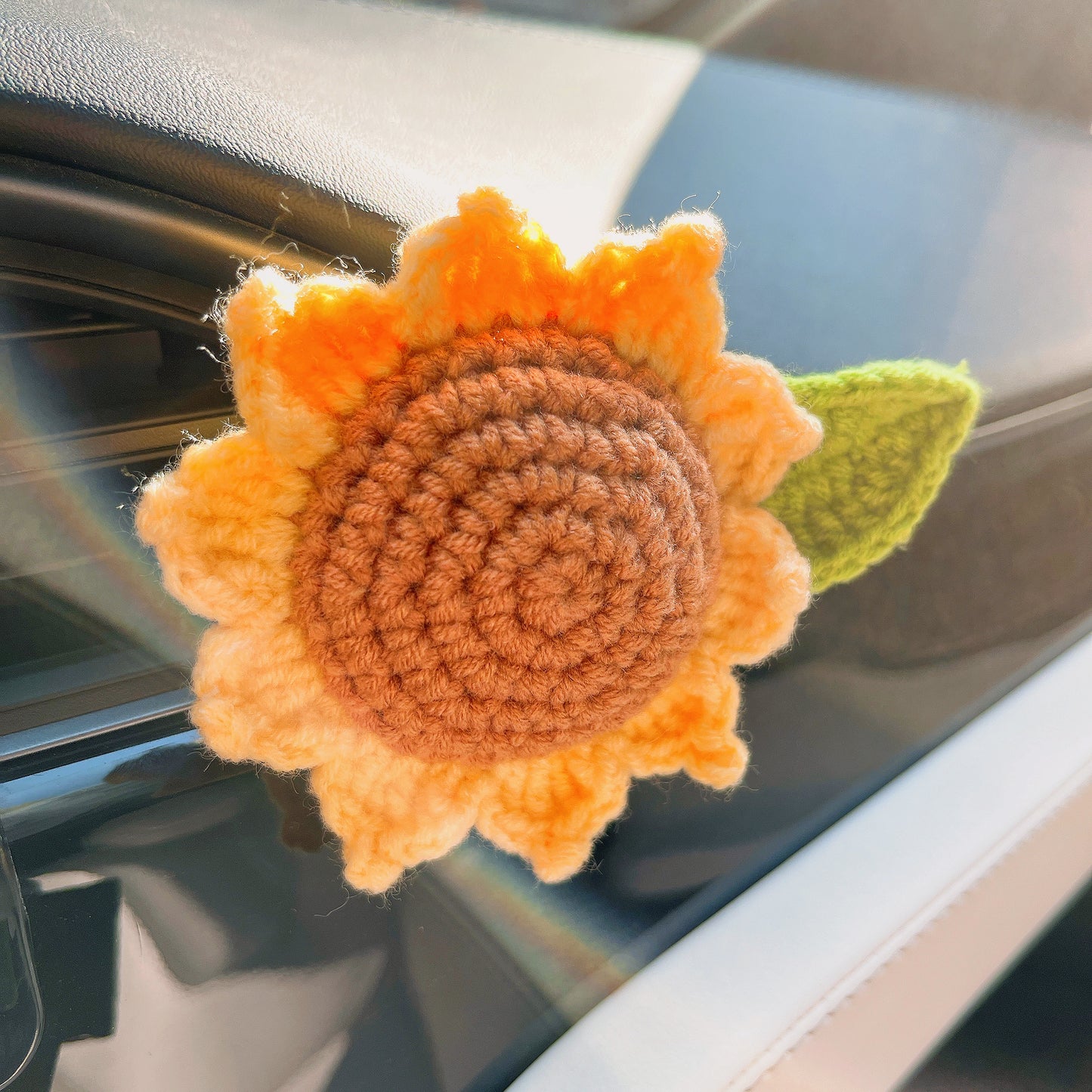 Desodorantes de aire para el coche de flores ganchilladas a mano: Navidad, Cumpleaños, Cualquier Ocasión